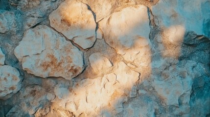 Poster - Soft Focus Texture of Gentle Stone Wall