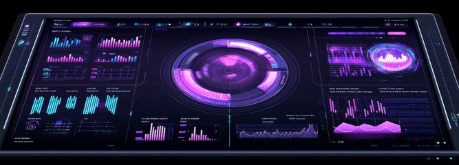Poster - infographic template for dashboards, apps, ui and ux with data graphs, charts, and diagrams. graphic