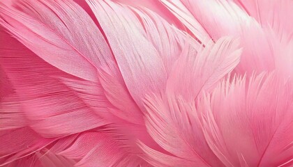 Poster - pink feathers background