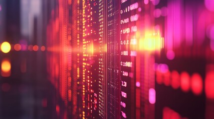 Poster - Vibrant Technology Interface with Diffused Lighting