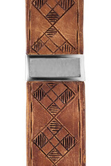 Sticker - Leather belt isolated