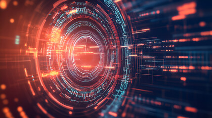 Technology abstract background, cyberspace futuristic concept