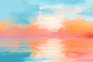 Poster - Lake backgrounds painting outdoors.