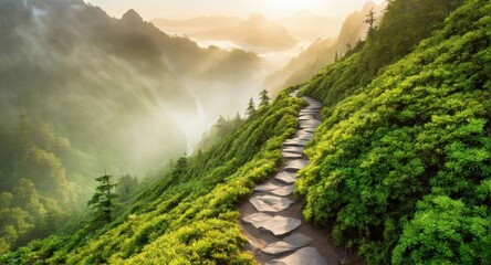 Image of a road against a background of nature