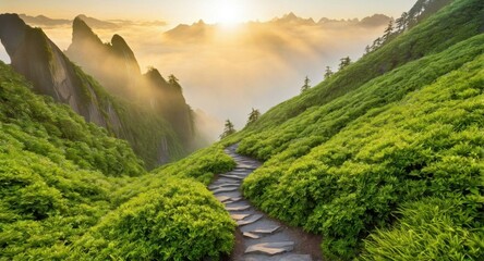 Image of a road against a background of nature