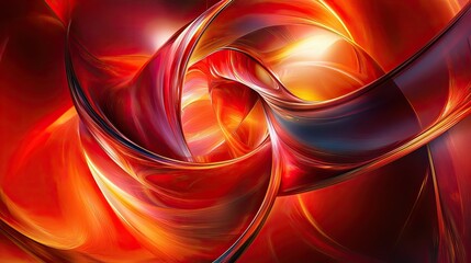 Fototapete - Abstract swirl blob background in deep, rich colors with smooth, flowing shapes that convey movement and creativity.
