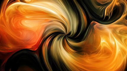 Fototapete - Abstract swirl blob background in deep, rich colors with smooth, flowing shapes that convey movement and creativity.