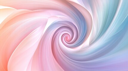 Fototapete - A mesmerizing abstract blob swirl design with soft pastel tones and smooth transitions, ideal for contemporary backgrounds or wallpapers.