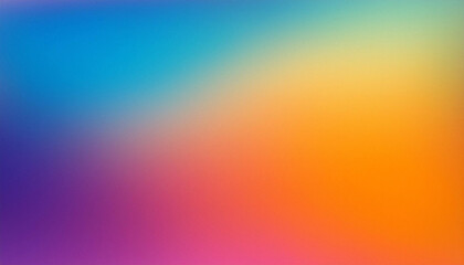 Fototapete - gradient blurred colorful with grain noise effect background, for art product design, social media, trendy