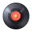 © Sariful - Vinyl record icon, black with circular grooves and red center