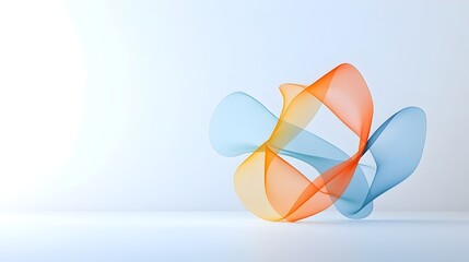 Poster - Flowing abstract lines forming a smooth dynamic background with vibrant gradient tones perfect for modern design projects websites presentations