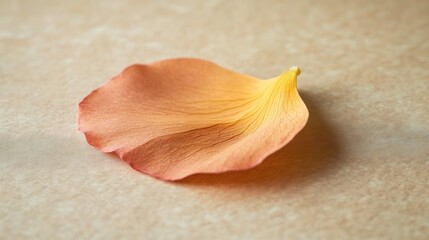 Poster - delicate orange petal on soft surface