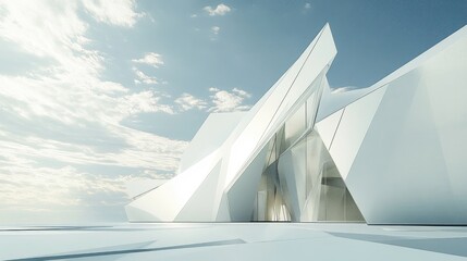 Poster - Modern Abstract Architecture with Crisp Lines and Shapes