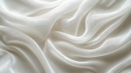 Poster - A light and breezy white backdrop showcasing soft, flowing lines in a gradient pattern, perfect for promoting relaxation and harmony in design.