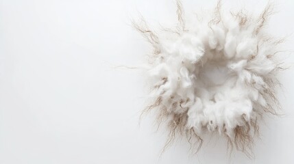Poster - soft clouds framed by delicate tendrils of nature
