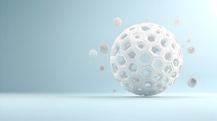 Aufkleber - Abstract 3D polygonal shapes in various colors and geometric patterns floating in a minimalist dark space symbolizing modern technology data visualization and digital intelligence concepts