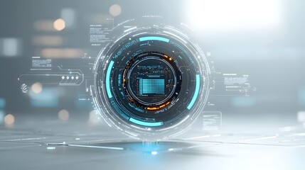 Aufkleber - Sleek and modern abstract polygonal tech design with complex and dynamic geometric shapes symbolizing the intersection of big data and futuristic technology in a stylized 3D rendered concept