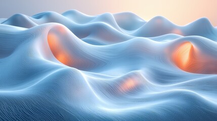 Poster - A smooth, soft gradient of light blue shades, creating a calm and professional backdrop for digital projects.