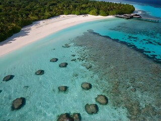 a beautiful emerald sea