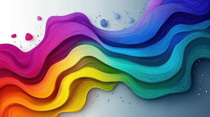 Poster - A vibrant rainbow vector background with eye-catching gradients, making it suitable for bold advertisements or vibrant event graphics.