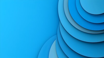 Poster - Elegant Blue Gradient Abstract Background with Geometric Shapes and Shadows   Minimalist Design Perfect for Futuristic Technology Digital and Corporate Branding Themes
