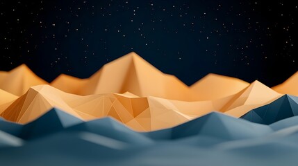 Fototapete - This dazzling digital artwork features a mesmerizing polygonal mesh with shimmering 3D highlights creating an abstract and visually captivating background perfect for modern landing page designs