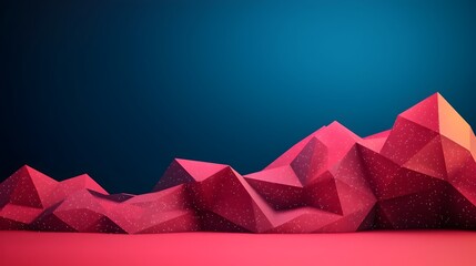 Fototapete - Dazzling Digital Polygonal Mesh Backdrop with Sparkling Geometric Patterns for Futuristic and Creative Landing Page Designs and Visuals