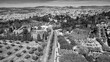 Aerial view of Granada, Andalusia. Southern Spain