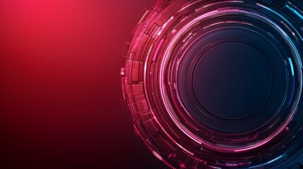 Poster - Mesmerizing sci fi abstract background featuring intricate geometric designs vibrant neon lighting and dynamic digital waveforms creating a futuristic and immersive digital environment