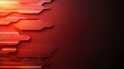 Aufkleber - Mesmerizing Futuristic Digital Landscape with Floating Panels and Glowing Data Streams  Abstract tech inspired background featuring deep shadow contrasts and a sleek