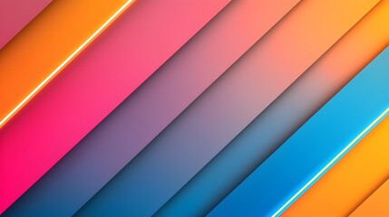 Leinwandbilder - Visually striking minimalist futuristic background featuring a seamless arrangement of smooth geometric shapes subtle neon lighting accents and a sleek metallic texture
