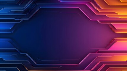 Aufkleber - Captivating digital background with overlapping neon grids mesmerizing glowing light effects and futuristic textural elements creating a striking sci fi inspired visual