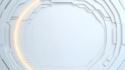 Fototapete - Smooth and Glowing Futuristic Abstract White Background with Subtle Tech Inspired Details Creating a Clean and Advanced Aesthetic