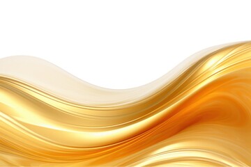 Sticker - Abstract waves gold backgrounds white background. Image .