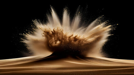 Wall Mural - Abstract Sand Explosion Illustration