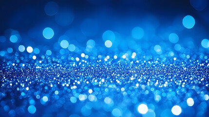 Blue Glitter Abstract Background