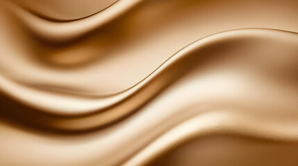 Wall Mural - Abstract Background of Smooth Wavy Gold Surface