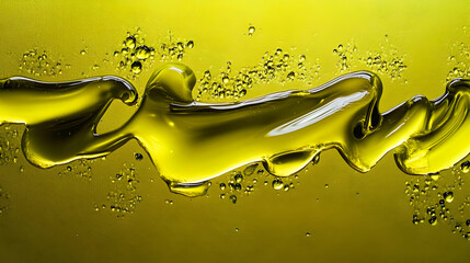 Wall Mural - Abstract Yellow Liquid Background