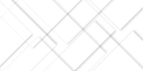 Poster - black and white abstract background.Abstract white and grey geometric overlapping circle ring background with shadow. Vector illustration.paper style white monochrome background 
