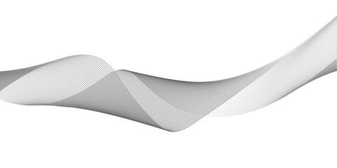 Frequency flow isolated science curve energy blend white and gray web technology smooth futuristic line. vector science bright frequency technical beautiful digital stripe line modern background.