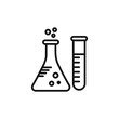 © Krupal - Laboratory test icon Isolated flat vector in outline