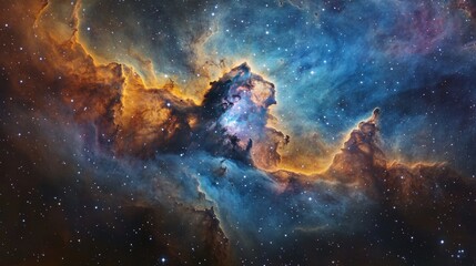 Wall Mural - carina nebula showing emission reflection and dark nebulae