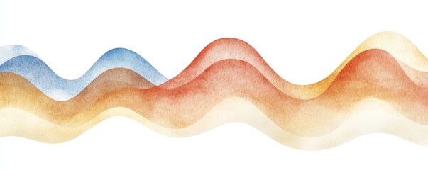 Poster - Colorful Modern Bar Chart with Peaks and Valleys