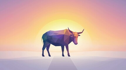 Poster - Minimalist Bullish Illustration Design