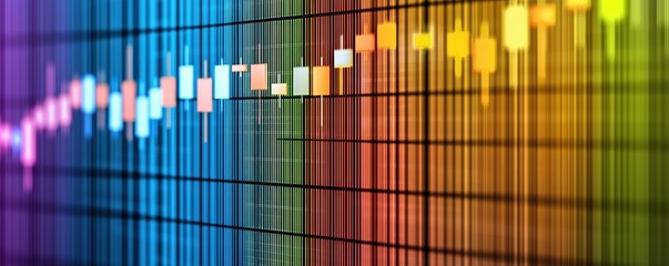 Poster - Futuristic Holographic Stock Market Data Display