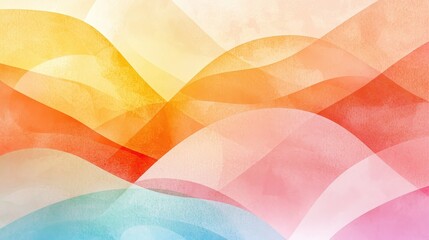 Poster - Abstract Financial Growth Concept with Smooth Curves