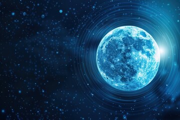 Wall Mural - Abstract background moon backgrounds technology.