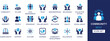 © MDRUHULAMIN - Community best solid icon set collection. Civic engagement, trust, neighborhood, belonging, collective action, diversity, people, friendship, inclusion, culture and vector illustration.