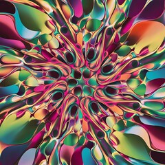 Aufkleber - Vector fluid abstract full color background