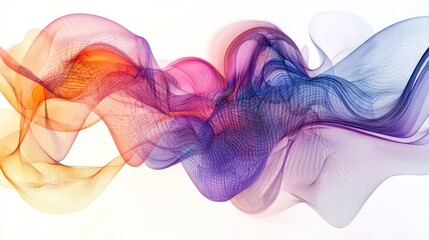 Fototapete - An artistic depiction of a quantum womb, where geometric shapes and fluid lines merge to form an organic structure